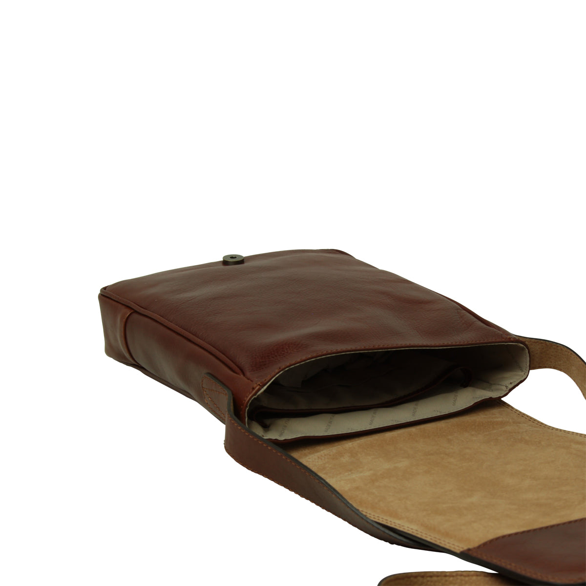 Leather Satchel Bag for I-Pad - Brown