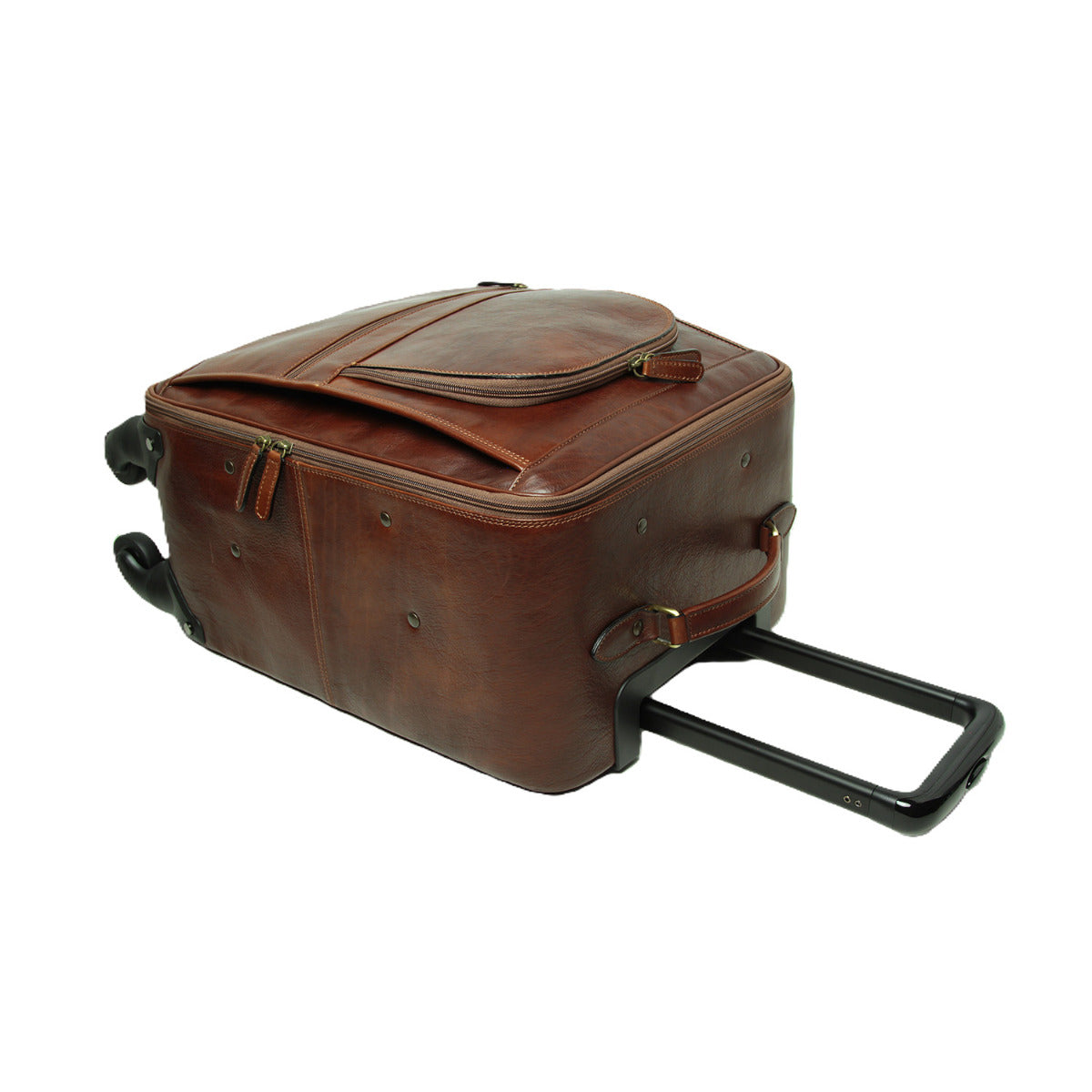 Leather trolley - brown