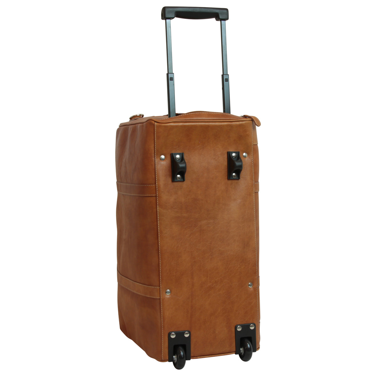 Oiled Calfskin leather duffel bag - Colonial Brown