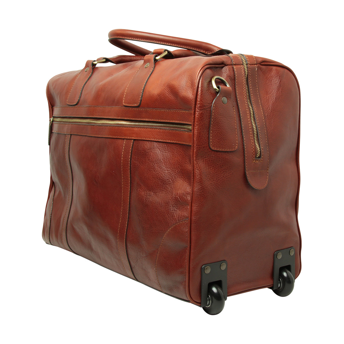 Oiled Calfskin Leather Duffel Bag