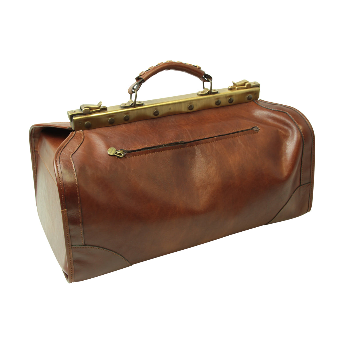 Leather "Old America" Bag (Medium) - Brown