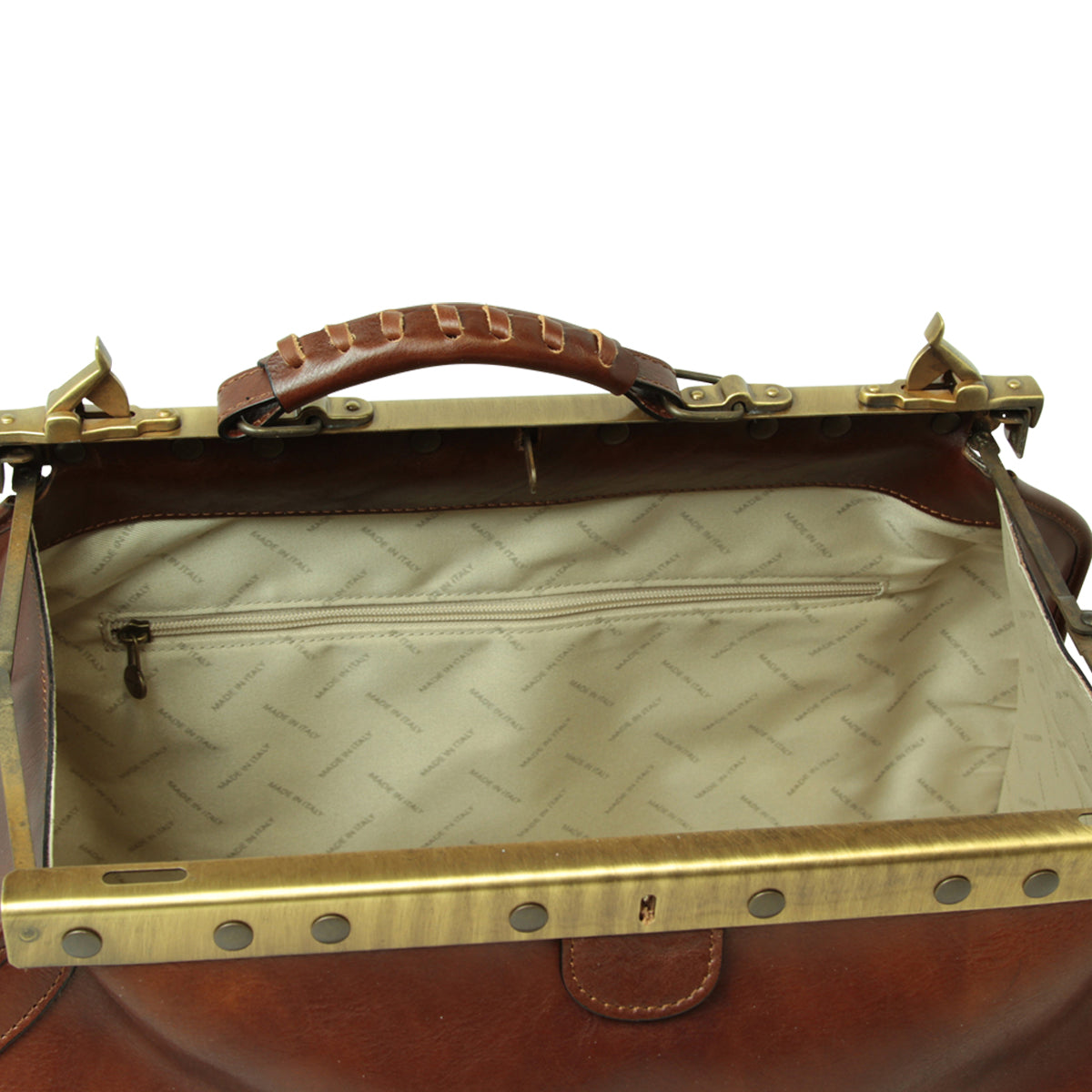 Leather "Old America" Bag (Medium) - Brown