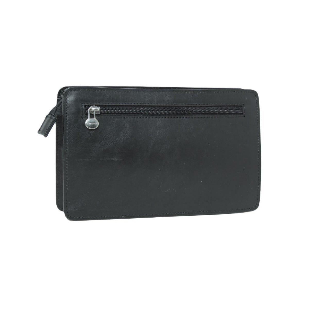 Full grain leather Clutch  - black