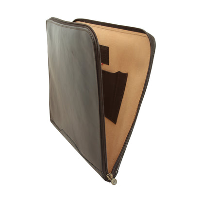 Leather portfolio - Dark brown