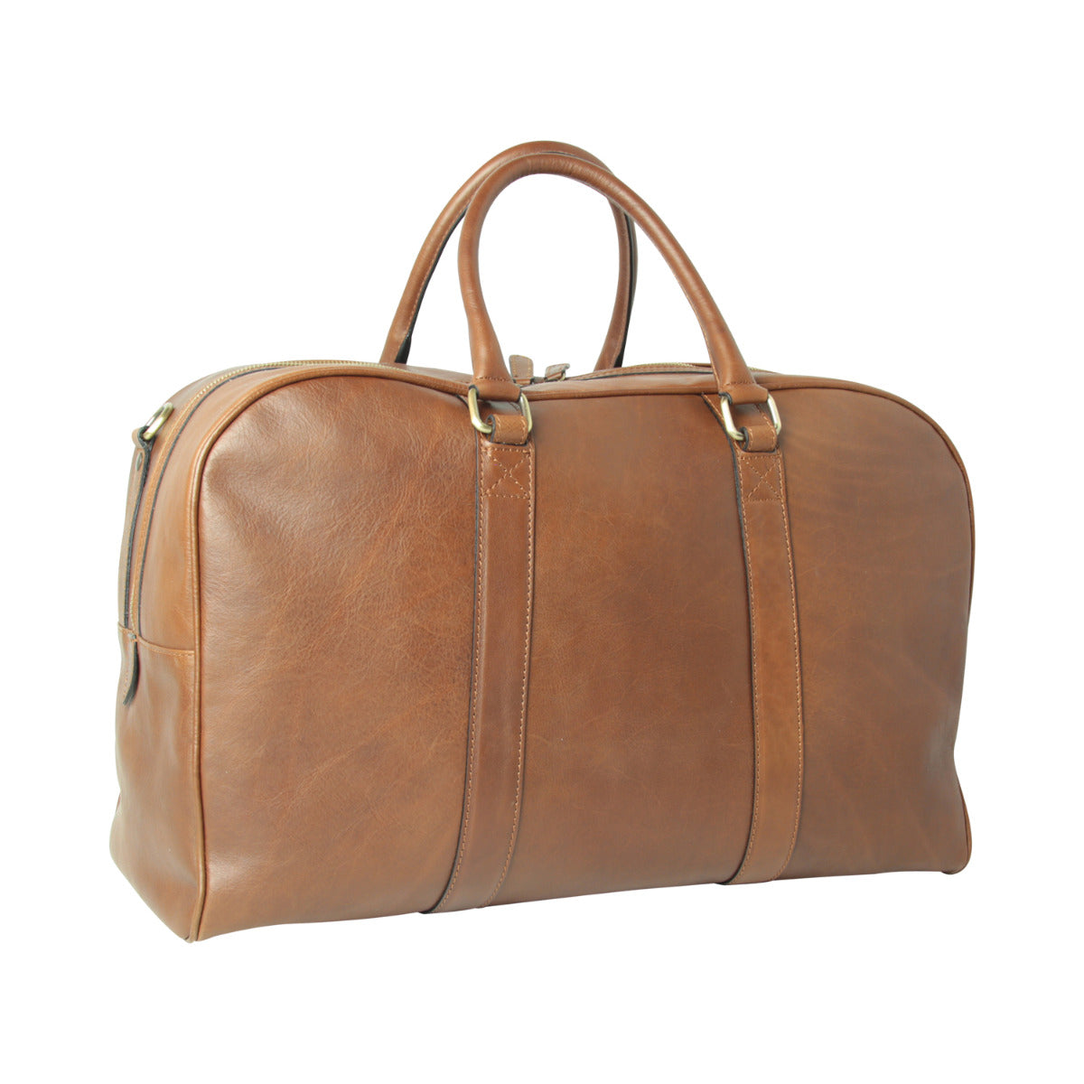 Soft Calfskin Leather Travel Bag – chestnut