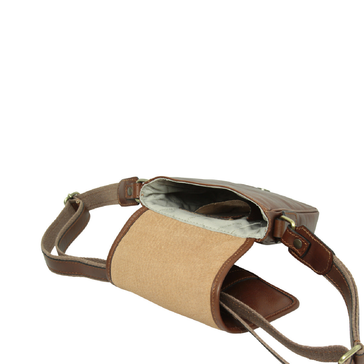 Leather Shoulder Bag Mens in chestnut Leather