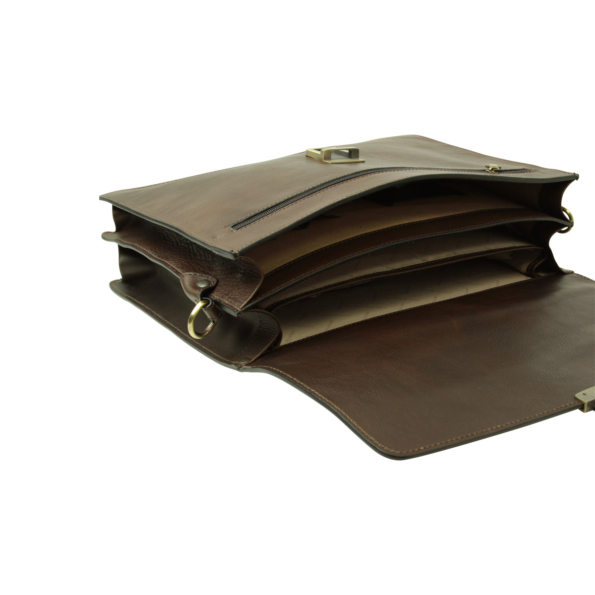 Leather computer bag for men – Dark Brown