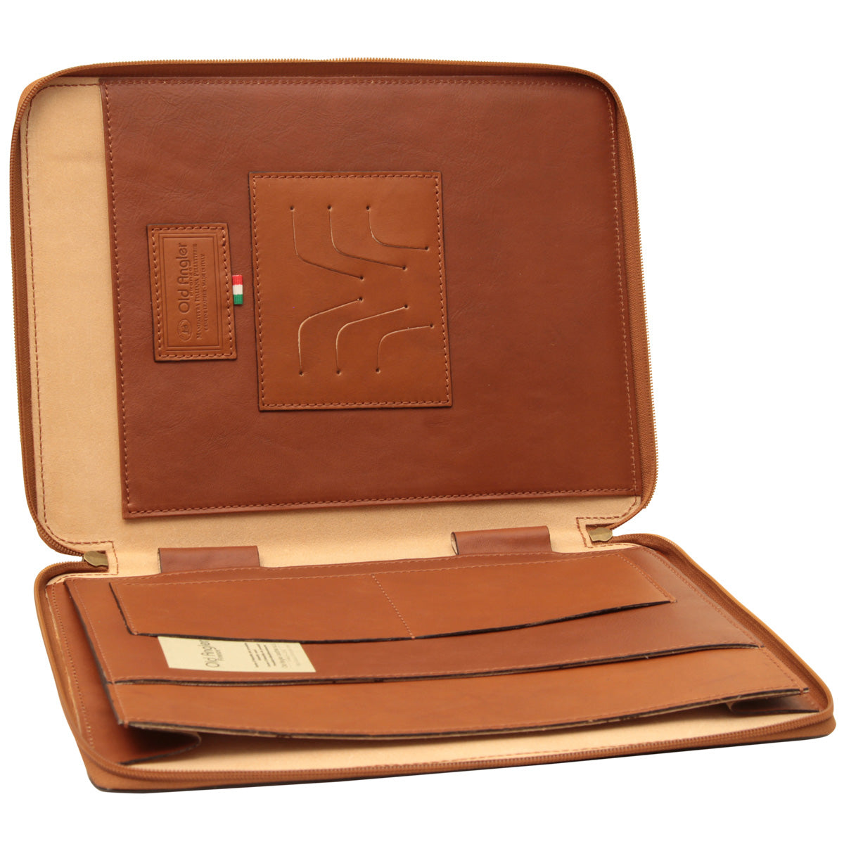 Cowhide leather portfolio - Brown Colonial