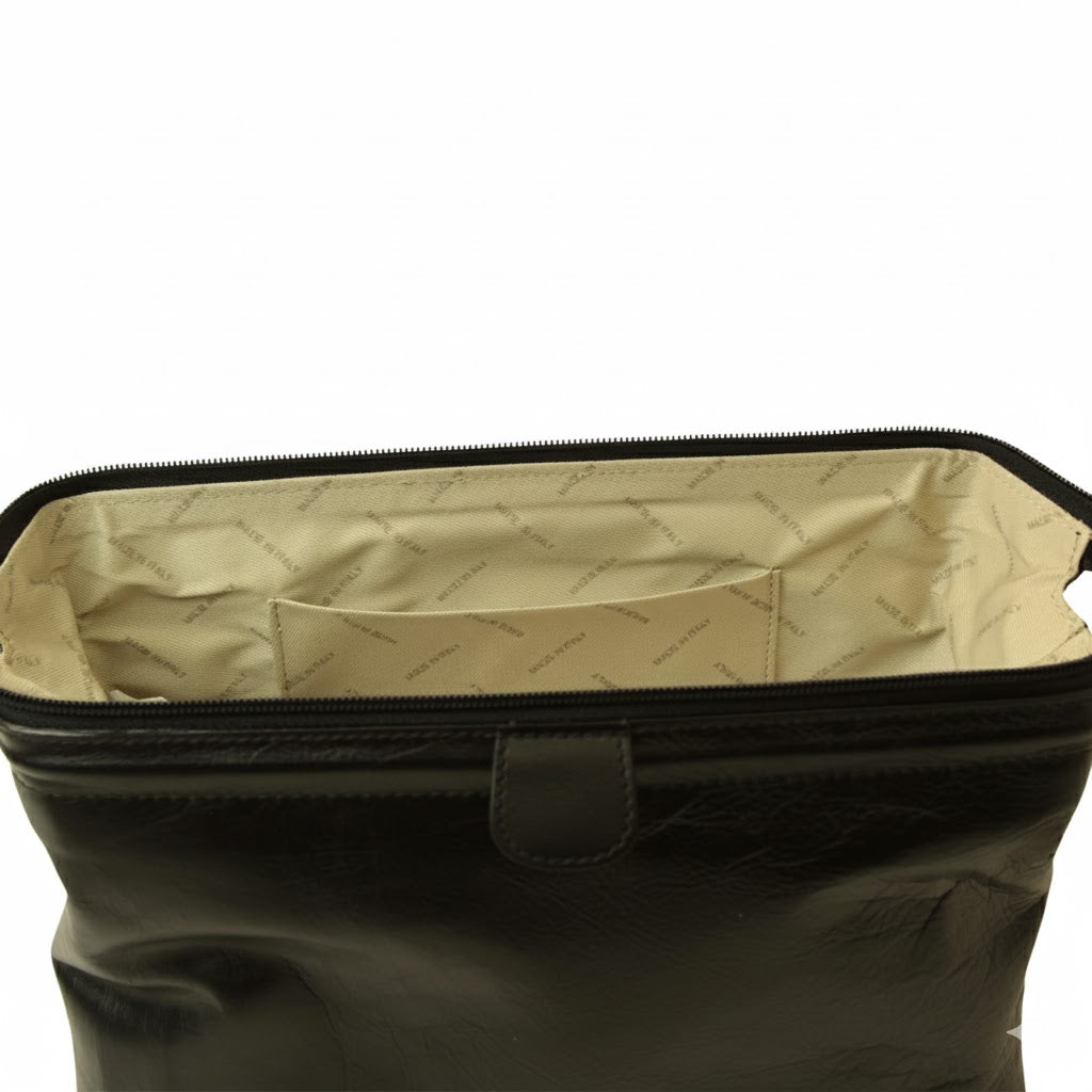 Leather Beauty Case - Black