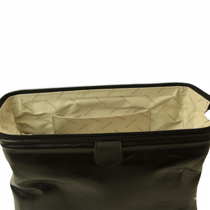 Leather Beauty Case - Black