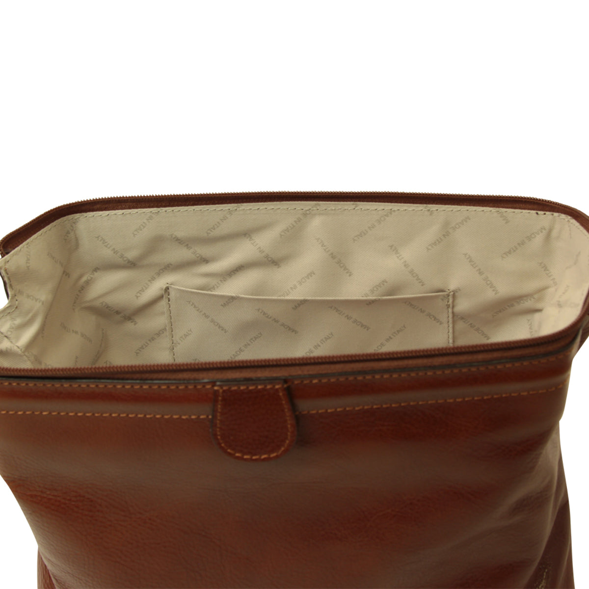 Leather Beauty Case. Brown