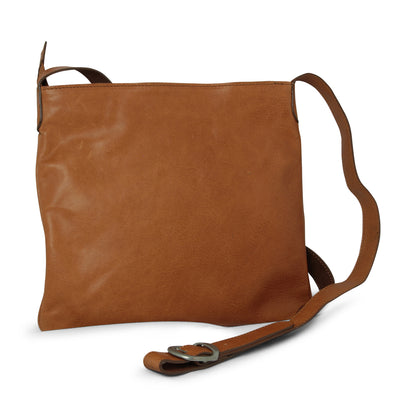 Leather cross body bag - colonial