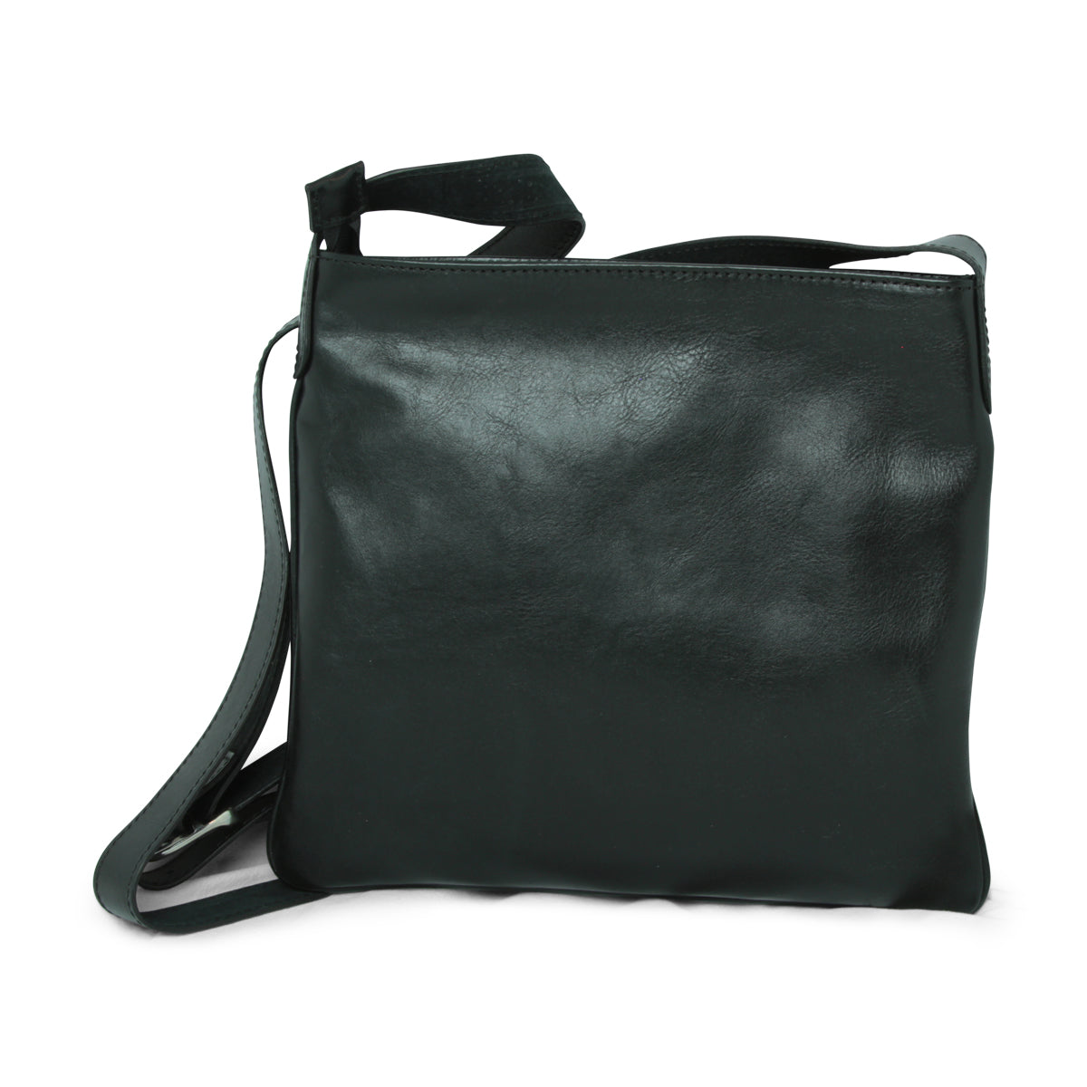 Leather cross body bag - black