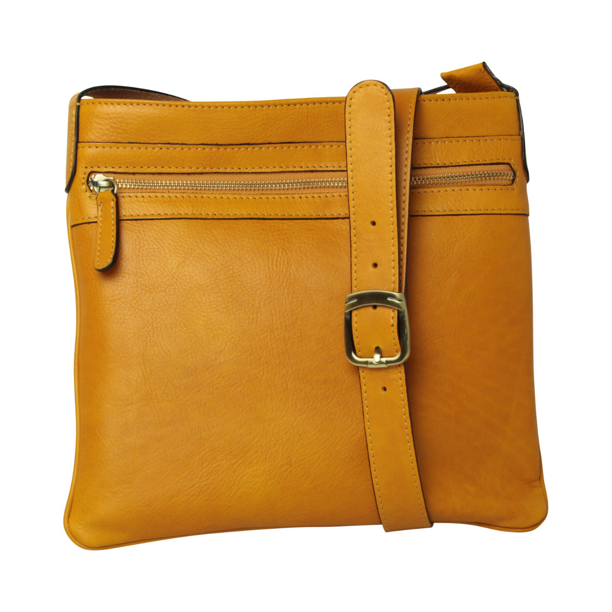 Leather Hip bag - yellow ochre