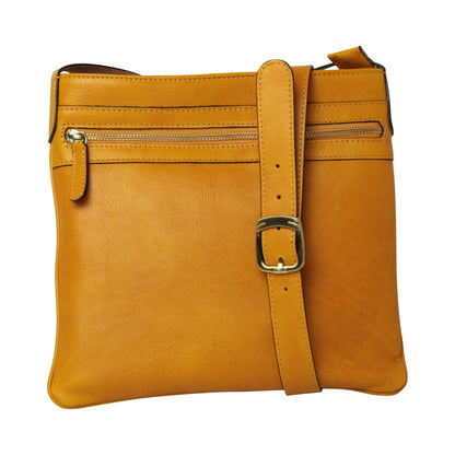 Leather Hip bag - yellow ochre