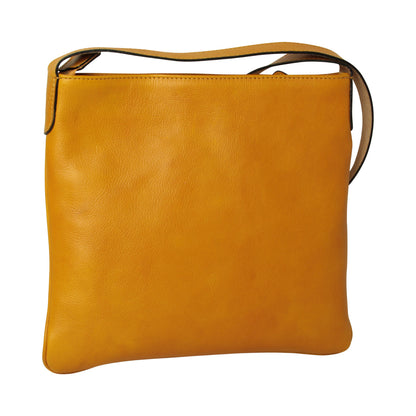 Leather Hip bag - yellow ochre