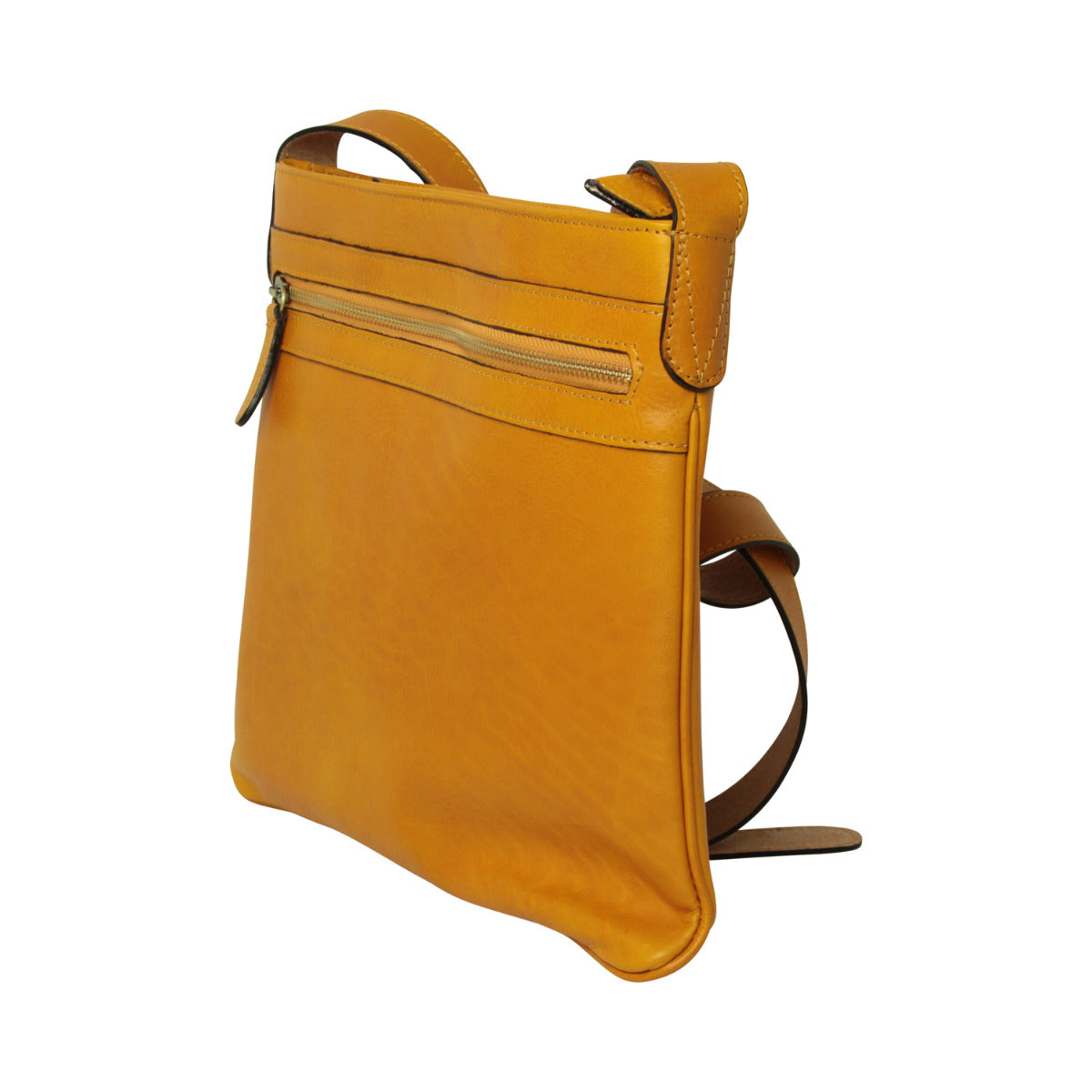 Leather Hip bag - yellow ochre