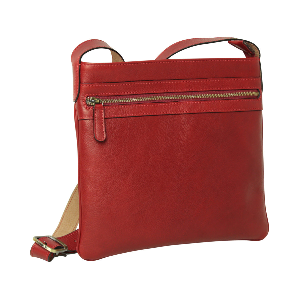Leather Hip bag - red