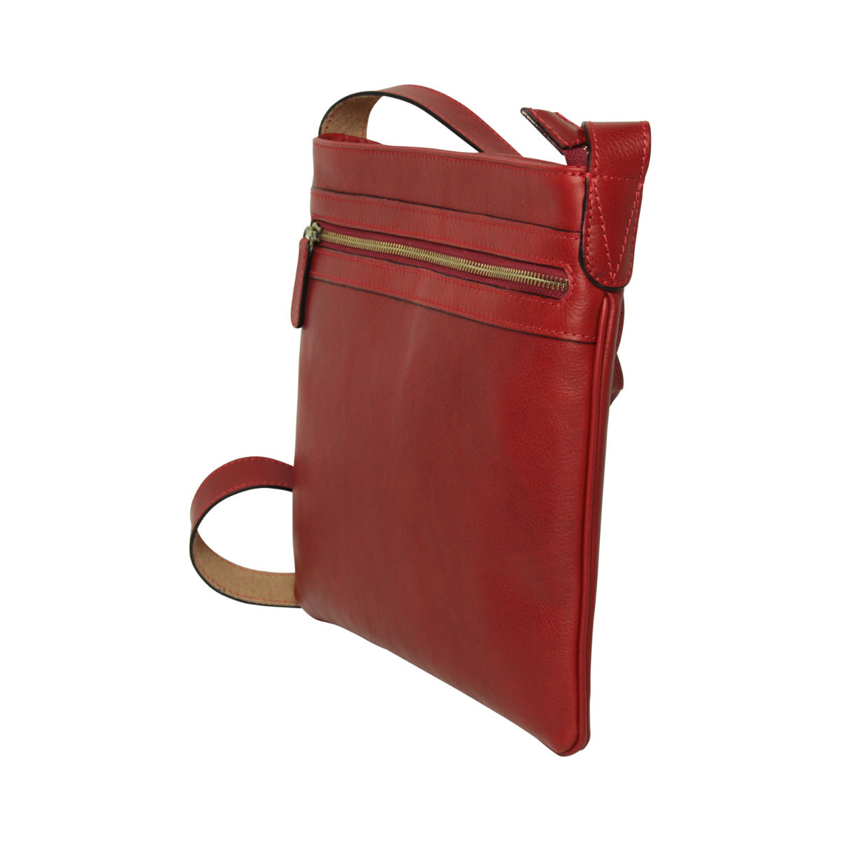Leather Hip bag - red