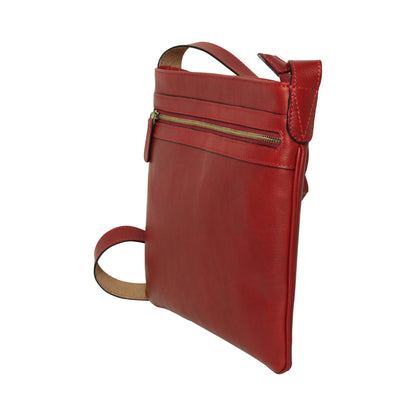 Leather Hip bag - red
