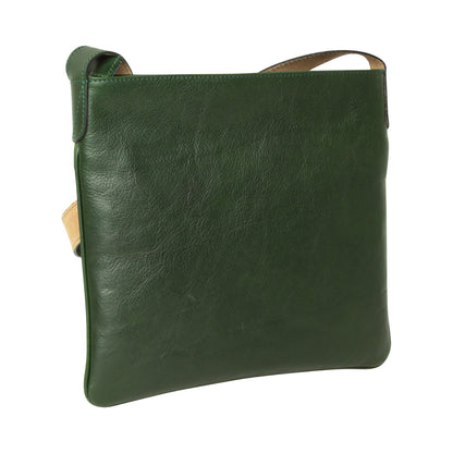 Leather Hip bag - green