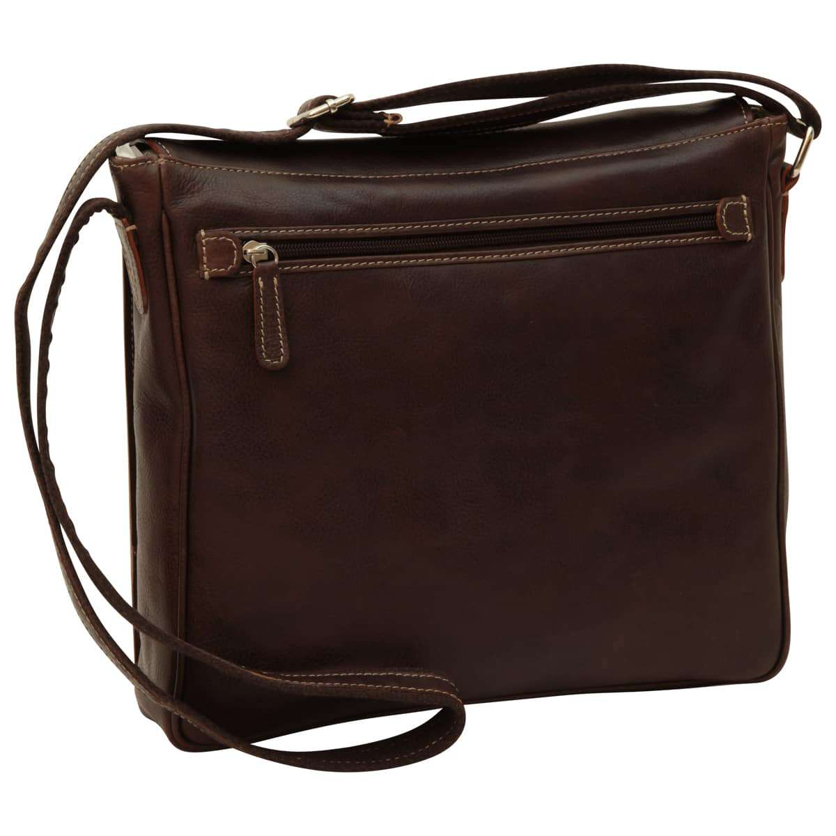 Lightweight Messenger Bag - Dark Brown