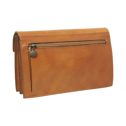 Leather clutch - colonial