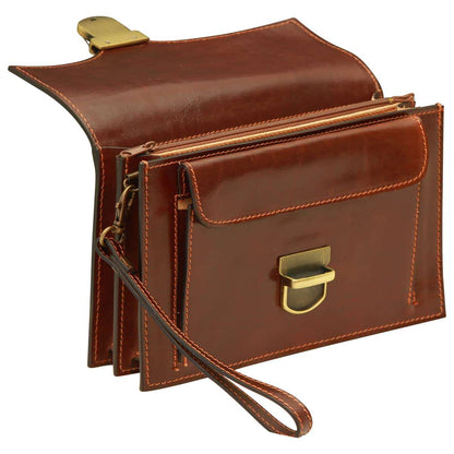 Cowhide clutch - Brown