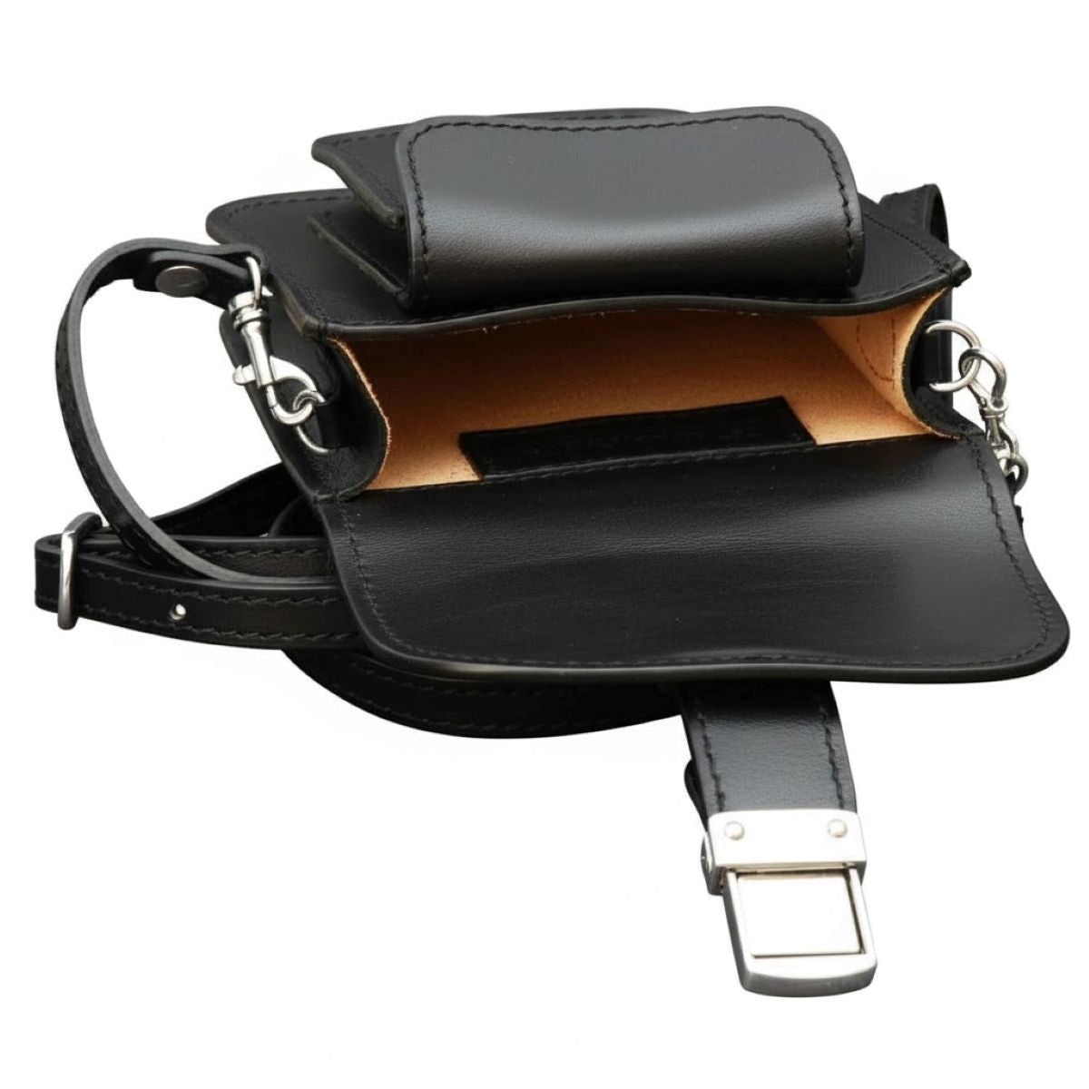 Leather Belt Piece -Black