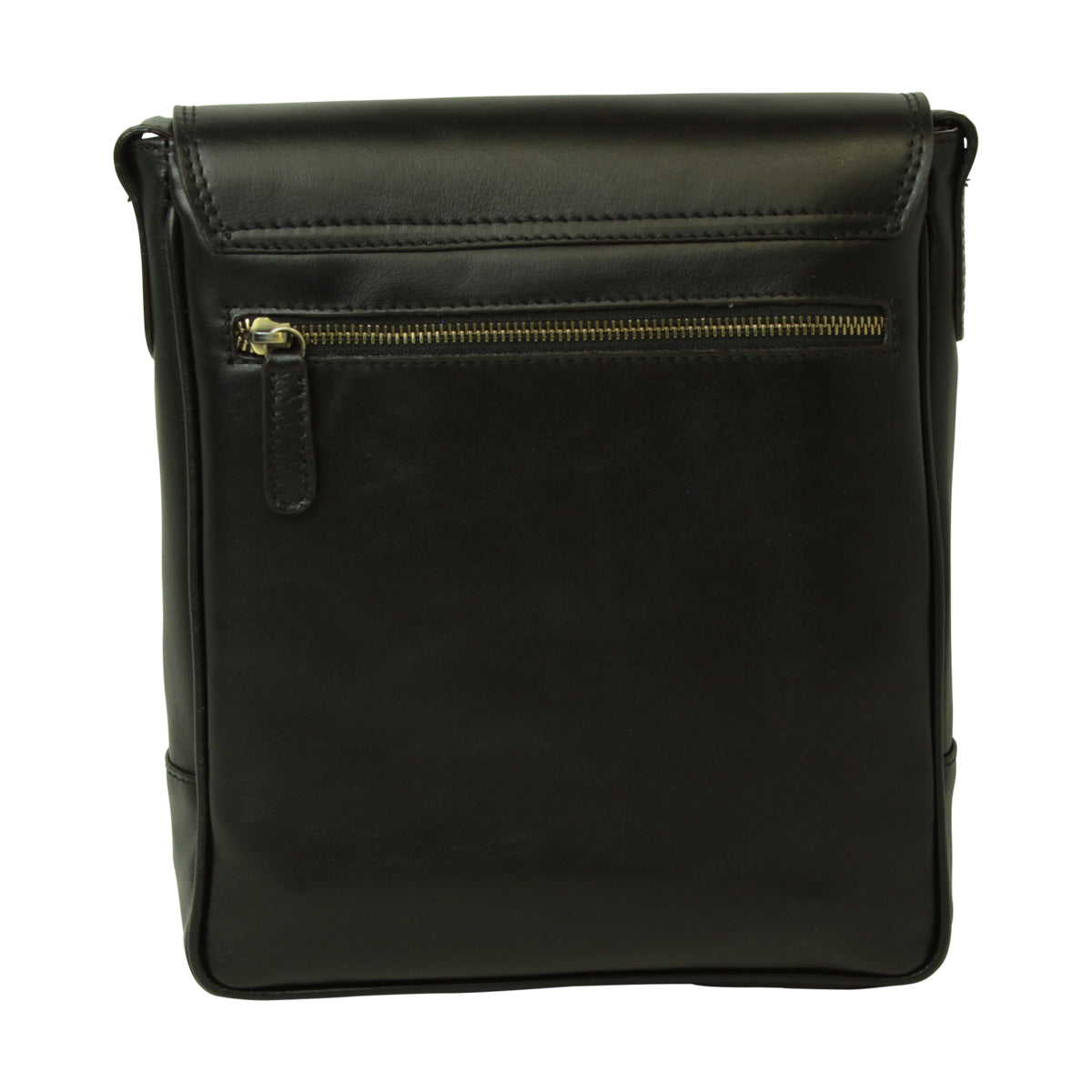 Leather Satchel Bag for I-Pad - Black