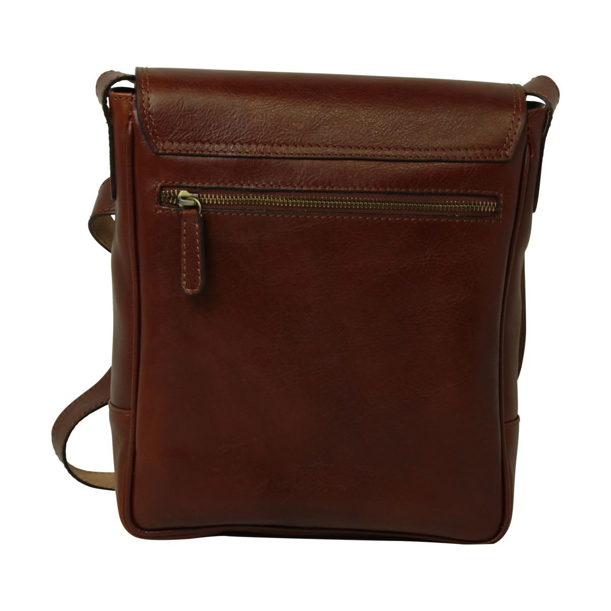 Leather Satchel Bag for I-Pad - Brown