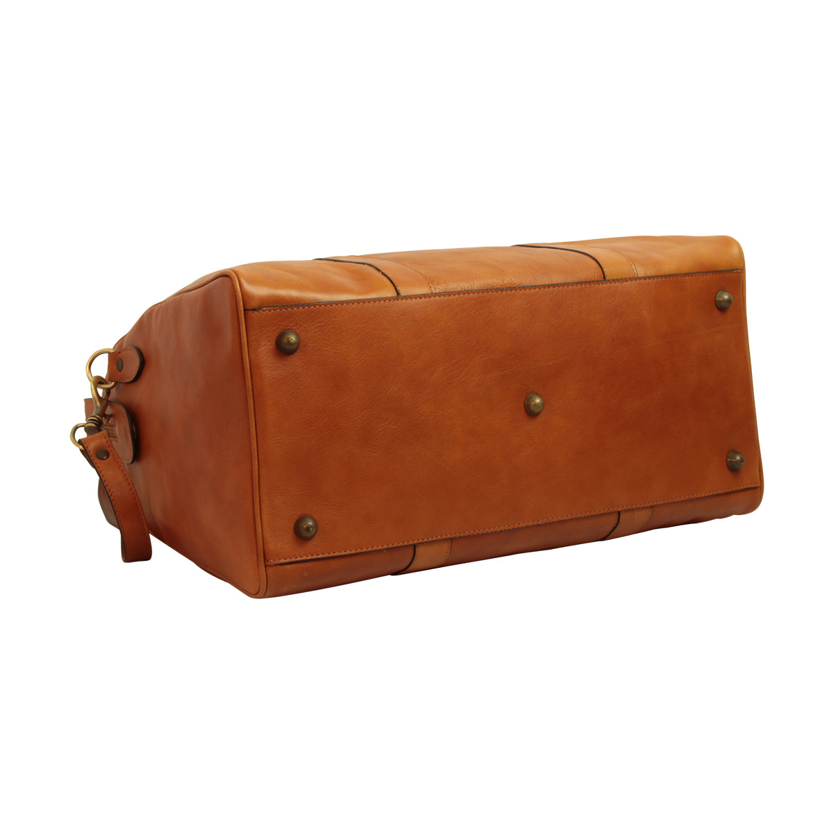 Italian Leather Travel Bags for Men in Full-Grain Leather - Brown Colonial