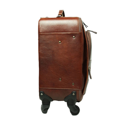 Leather trolley - brown