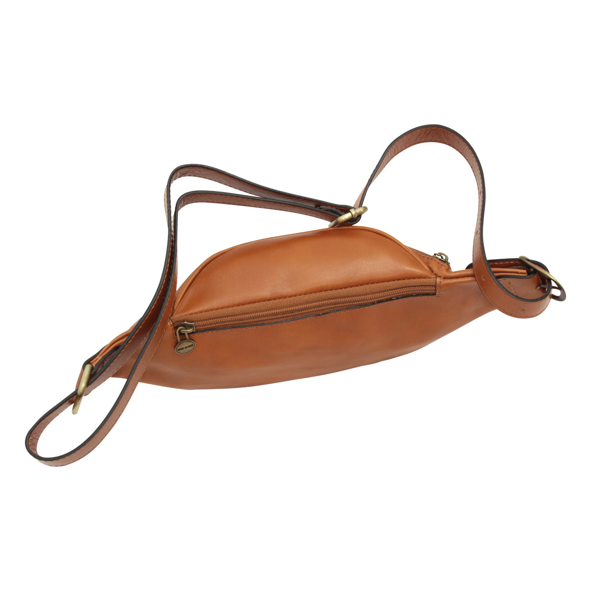 Handmade Leather Belt Bag in Italian Leather - Brown Colonial