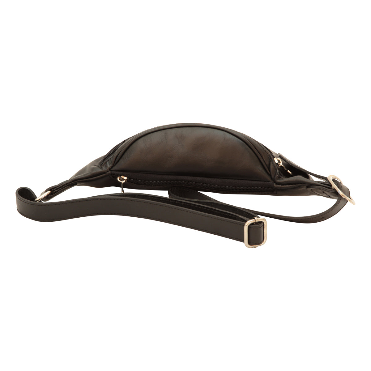 Full grain Italian calf skin leather belt pack  - Black