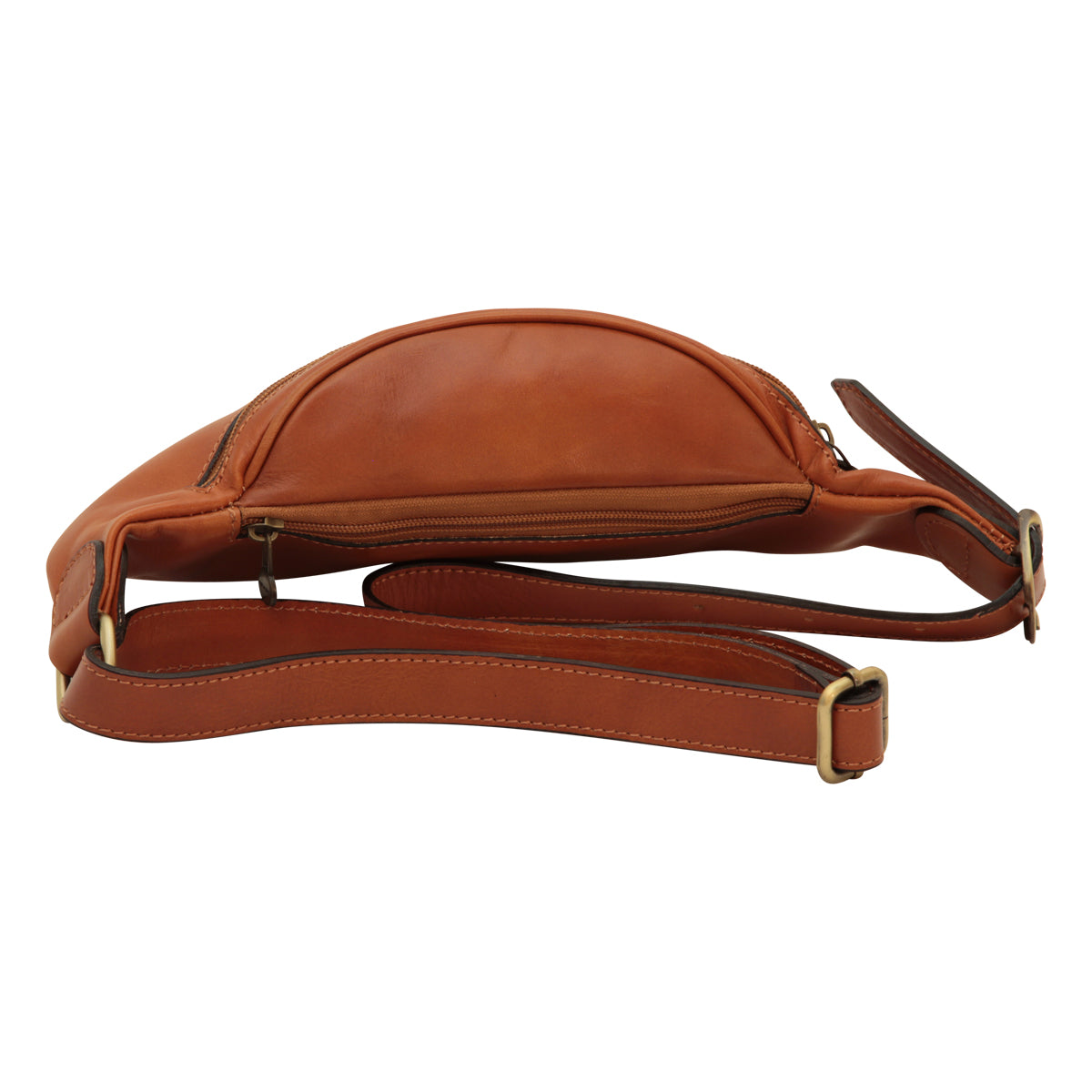 Full grain Italian calf skin leather belt pack  - Colonial