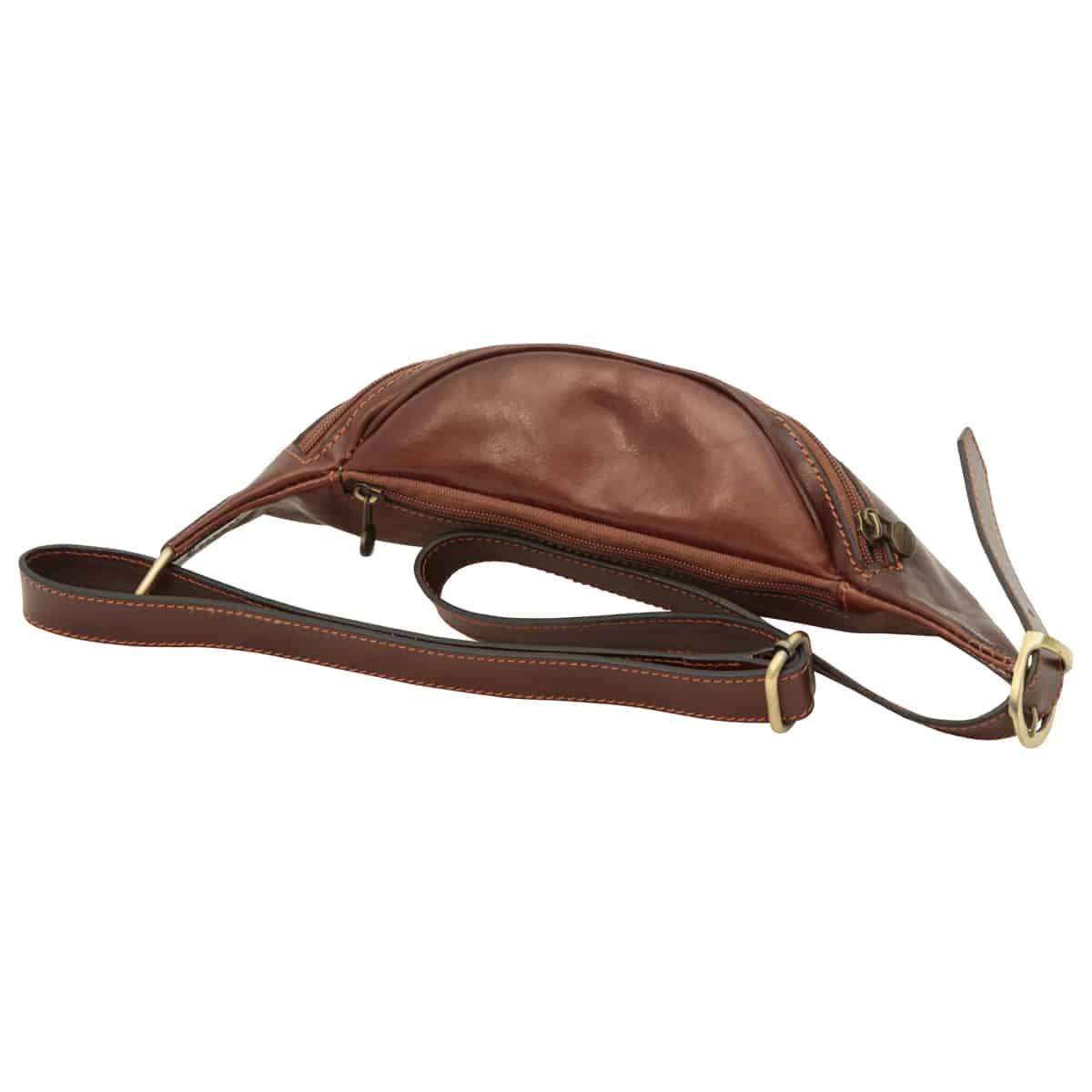 Leather Belt Pack - Brown