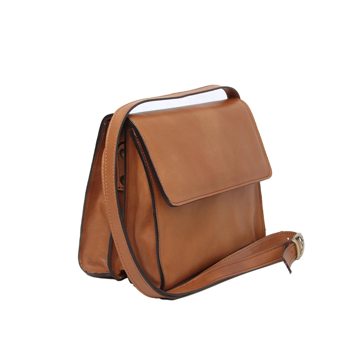 Calfskin shoulder bag-Colonial