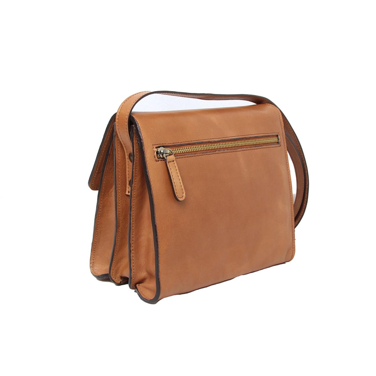 Calfskin shoulder bag-Colonial