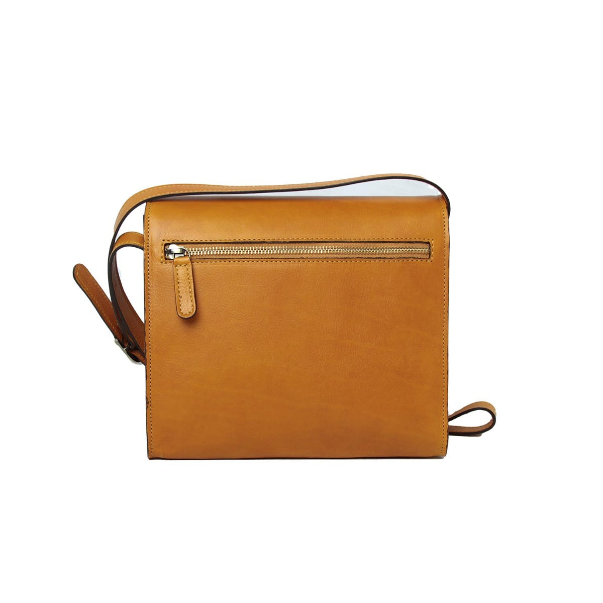 Calfskin shoulder bag-Yellow Ochre