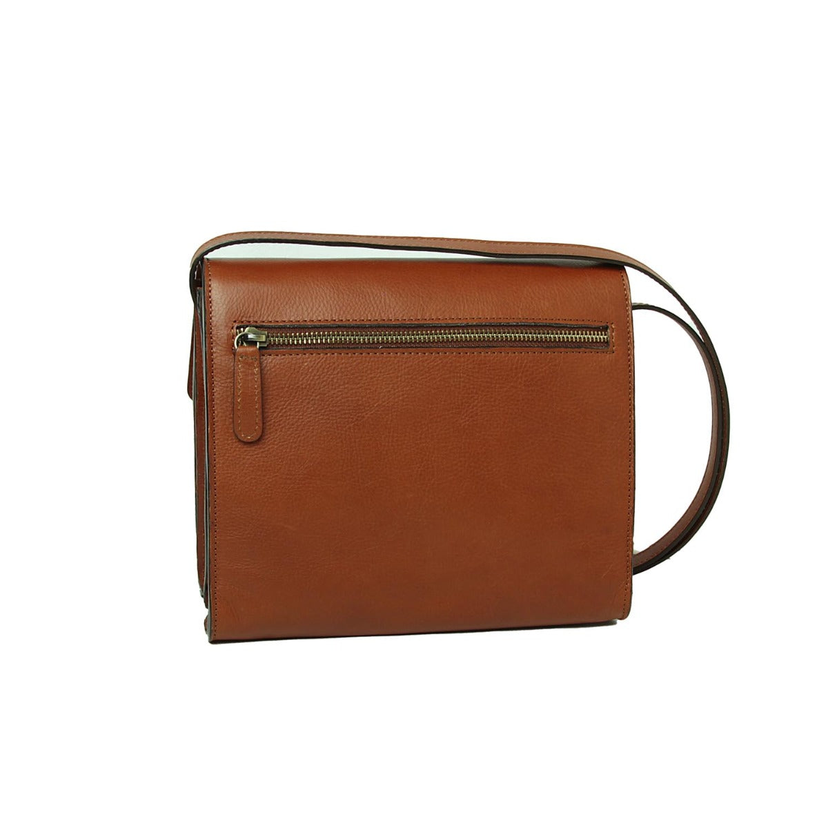 Calfskin shoulder bag-Teak