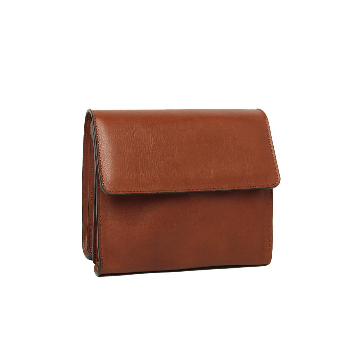Calfskin shoulder bag-Teak
