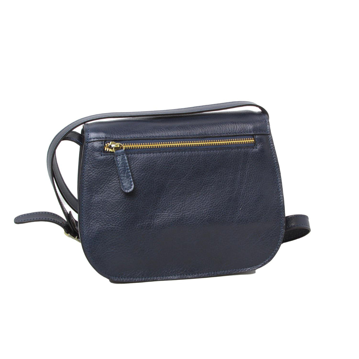 Women's shoulder bag in full grain calfskin-Blue