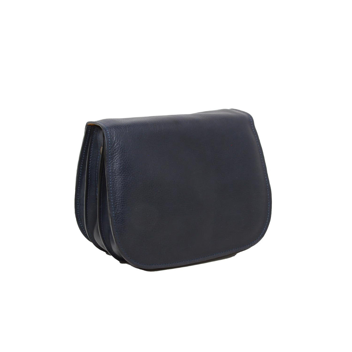 Women's shoulder bag in full grain calfskin-Blue