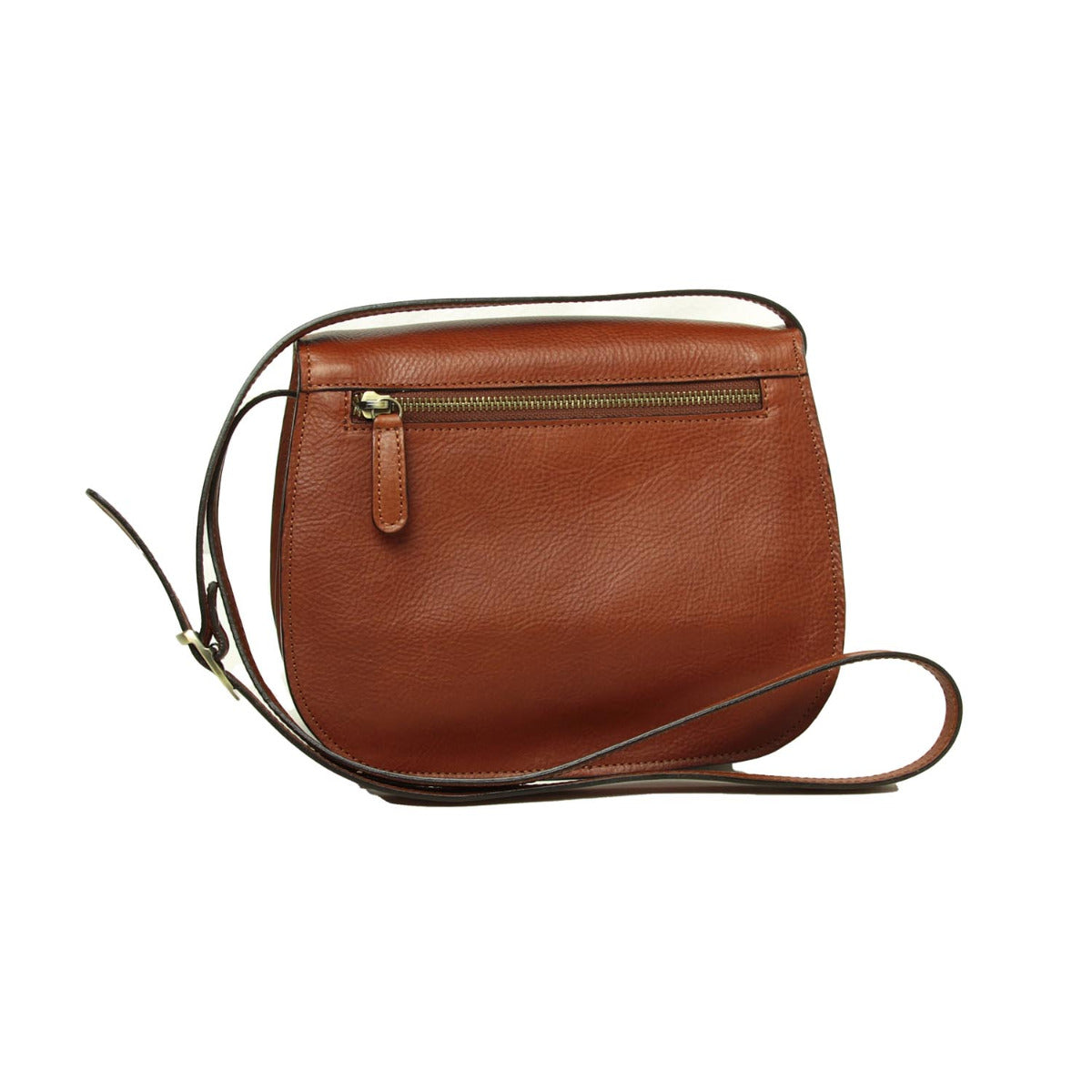 Women's shoulder bag in full grain calfskin-Teak