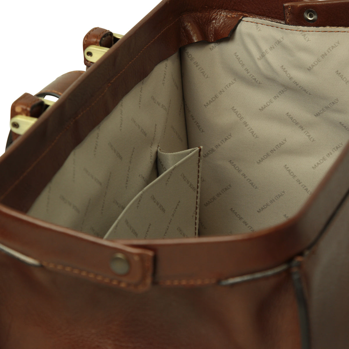 Cowhide leather Doctor's bag - Brown