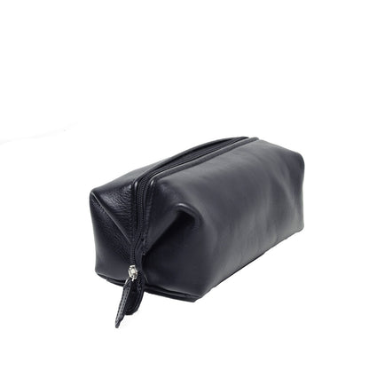 Cowhide beauty case - Black