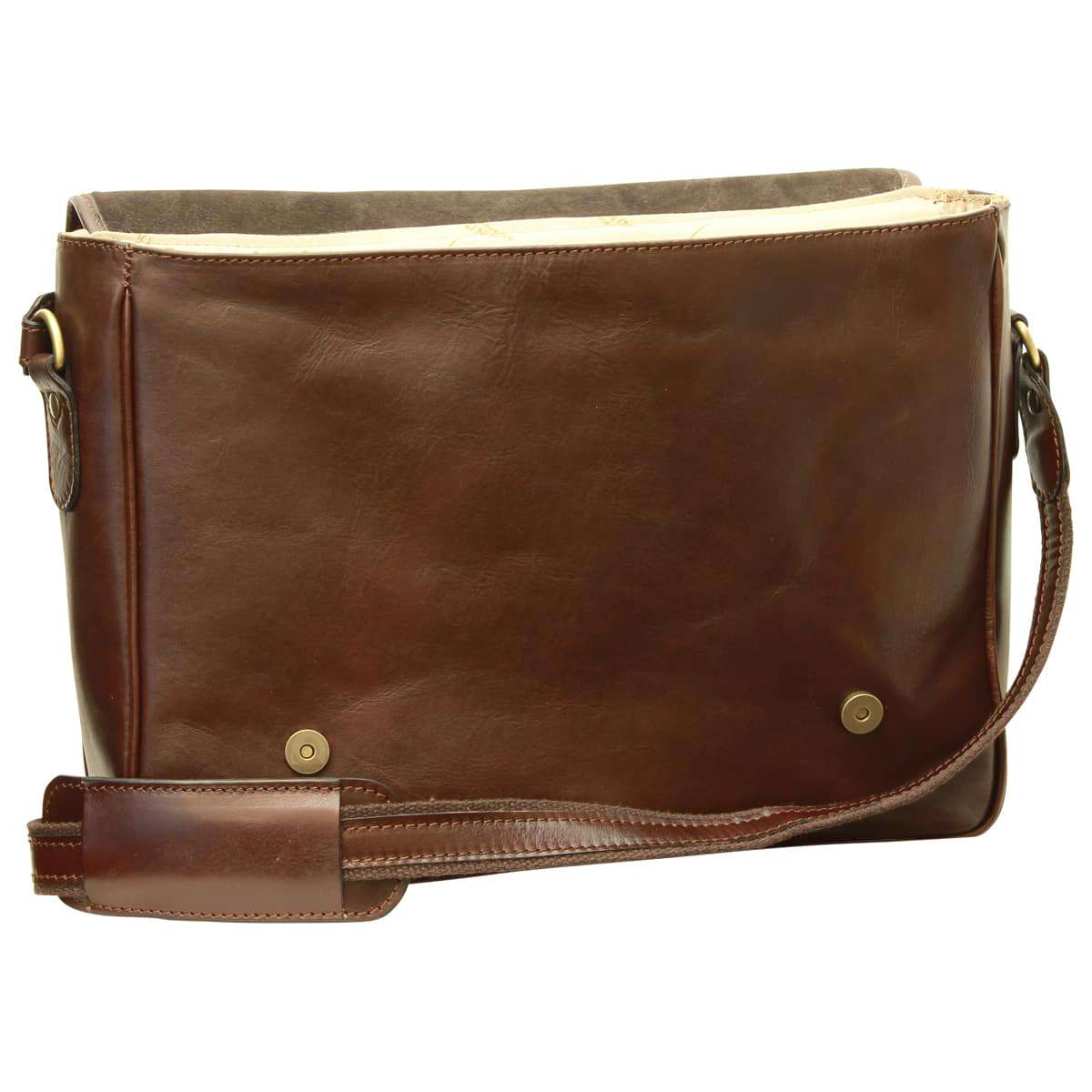 Italian Flag - Messenger Bag - Brown