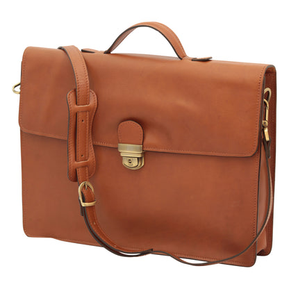 Business leather briefcase colonial