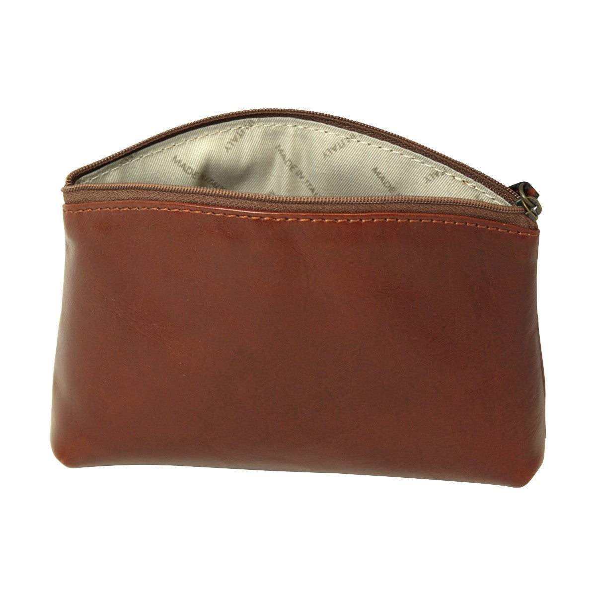 Cowhide leather beauty case - Brown